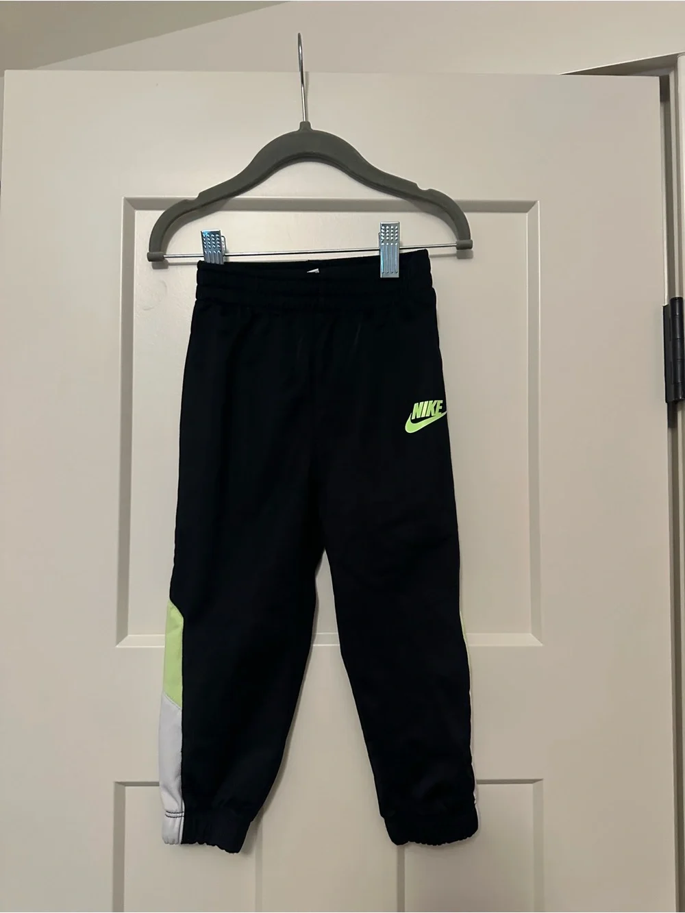 Nike Kids Lime Green, Black & White Track Pants Set